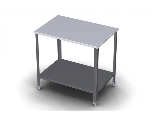 Стол производственный СП, серия ЭКОНОМ, центральный, со сплошной полкой